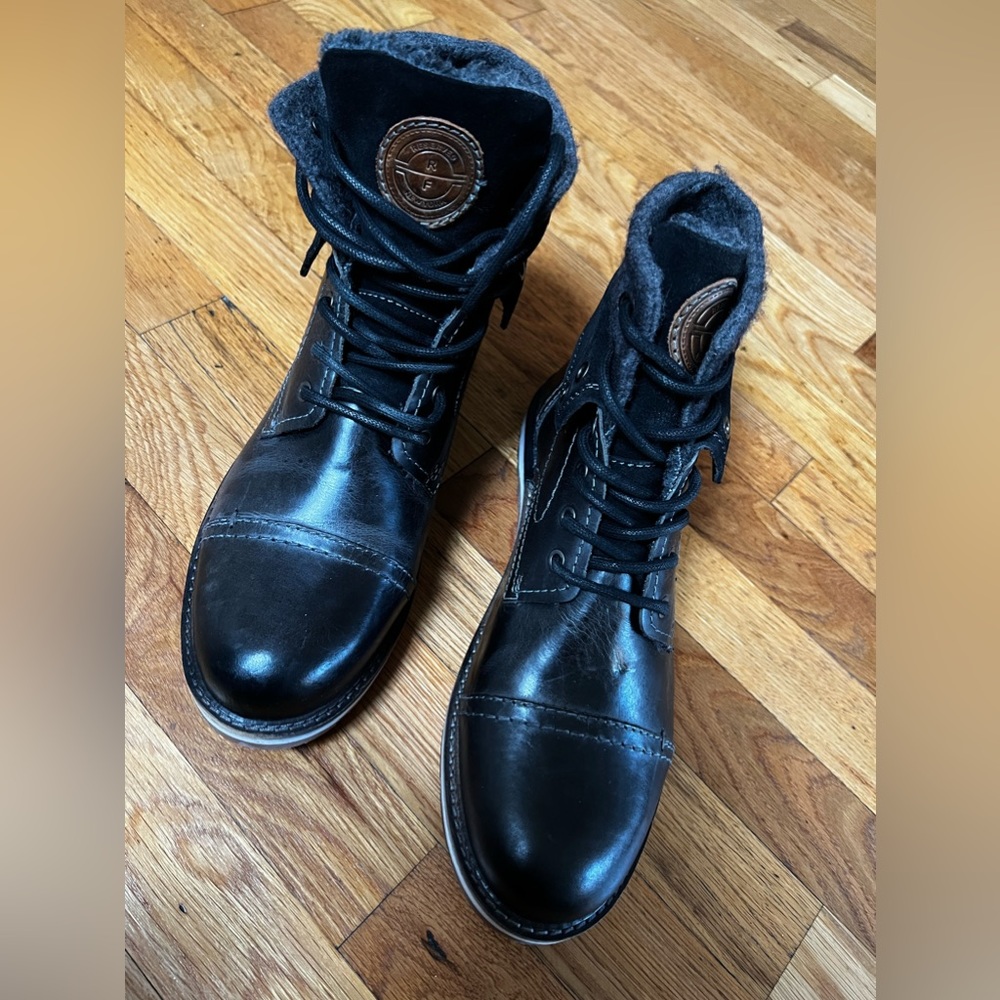 Brand New Reserved Footwear Black Leather Boots